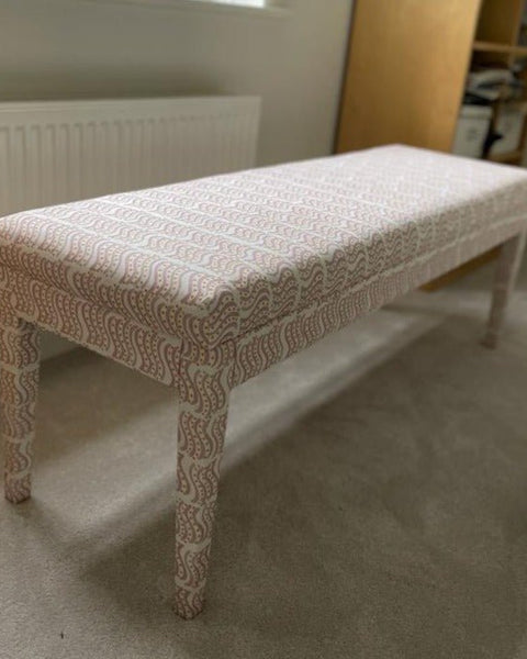 Aria Bench in Your Choice of Fabric - The House Upstairs