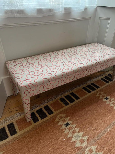 Aria Bench in Your Choice of Fabric - The House Upstairs