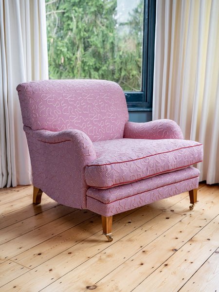 Bespoke All Natural Christine Armchair in Any Fabric - The House Upstairs