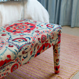 Bespoke Aria Bench in Sanderson Anthos Fabric - The House Upstairs