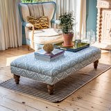 Bespoke Bryher Ottoman Footstool In Any Fabric - The House Upstairs