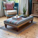 Bespoke Bryher Ottoman Footstool In Any Fabric - The House Upstairs