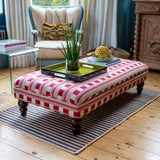 Bespoke Bryher Ottoman Footstool In Any Fabric - The House Upstairs