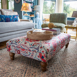 Bespoke Bryher Ottoman Footstool In Any Fabric - The House Upstairs