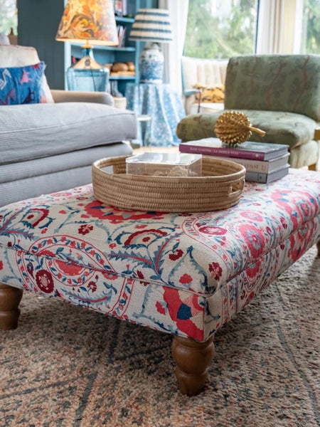 READY TO SHIP | Bryher Classic Ottoman In Sanderson Anthos