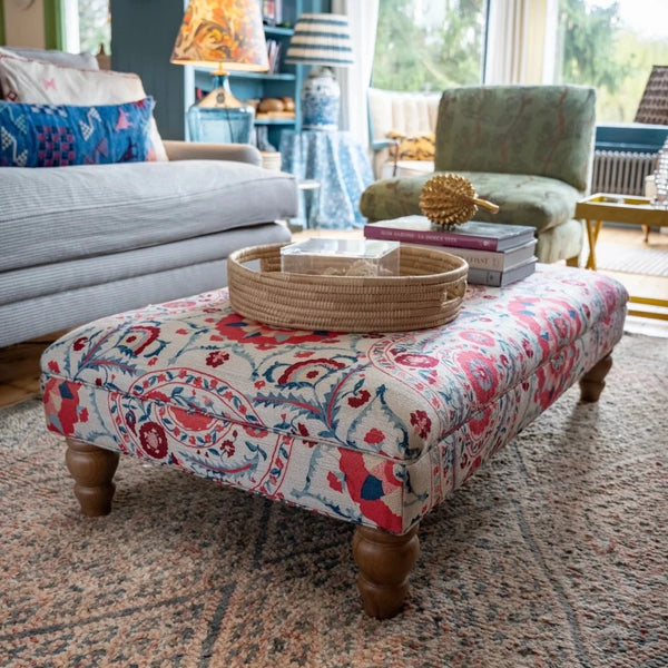 READY TO SHIP | Bryher Classic Ottoman In Sanderson Anthos