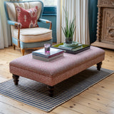 Bespoke Bryher Ottoman Footstool In Any Fabric - The House Upstairs