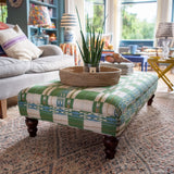 Bespoke Bryher Ottoman Footstool In Any Fabric - The House Upstairs