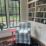 Bespoke Elle Armchair & Footstool In Your Choice of Fabric - The House Upstairs