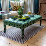 Bespoke Honey Upholstered Coffee Table Ottoman In Any Fabric - The House Upstairs