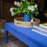 Bespoke Honey Upholstered Coffee Table Ottoman In Any Fabric - The House Upstairs