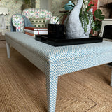 Bespoke Honey Upholstered Coffee Table Ottoman In Any Fabric - The House Upstairs