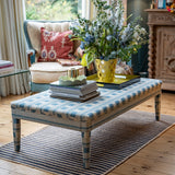 Bespoke Honey Upholstered Coffee Table Ottoman in Lost & Found Any Colour - The House Upstairs