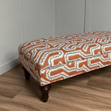 Bespoke Mini Madeleine Ottoman For Small Spaces - The House Upstairs