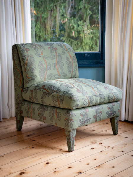 Bespoke Nikki Slipper Chair In Your Choice of Fabric - The House Upstairs