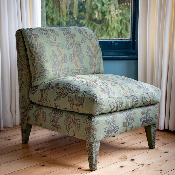 Bespoke Nikki Slipper Chair In Your Choice of Fabric - The House Upstairs