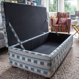 Bespoke Nora Storage Ottoman Footstool In Any Fabric - The House Upstairs