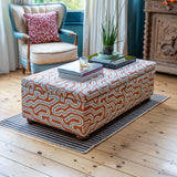 Bespoke Nora Storage Ottoman Footstool In Any Fabric - The House Upstairs