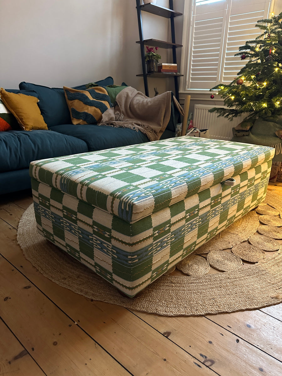 Bespoke Nora Storage Ottoman Footstool In Any Fabric - The House Upstairs