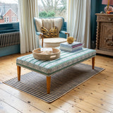 Bespoke Rachel Ottoman In Any Fabric - The House Upstairs