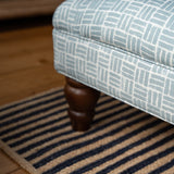 Bespoke Rebecca Buttoned Ottoman Footstool In Any Fabric - The House Upstairs