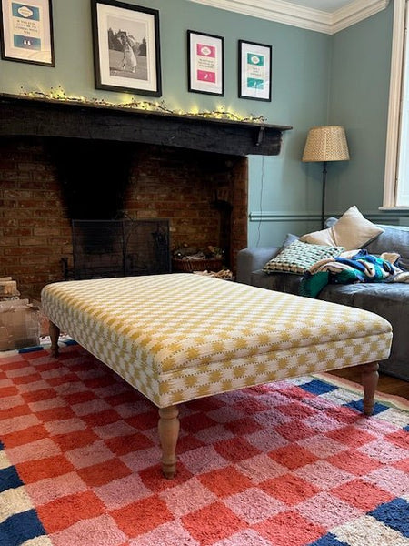 Bespoke XL Bryher Ottoman In Any Fabric - The House Upstairs