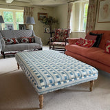 Bespoke XL Bryher Ottoman In Any Fabric - The House Upstairs