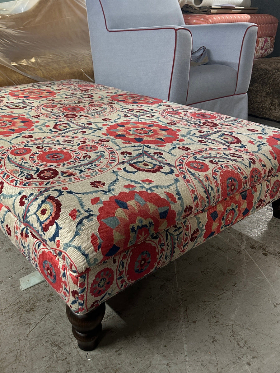 Bespoke XL Bryher Ottoman In Any Fabric - The House Upstairs