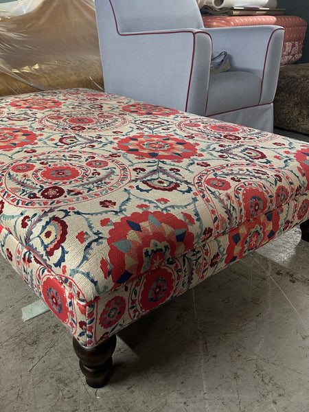 Bespoke XL Bryher Ottoman In Any Fabric - The House Upstairs