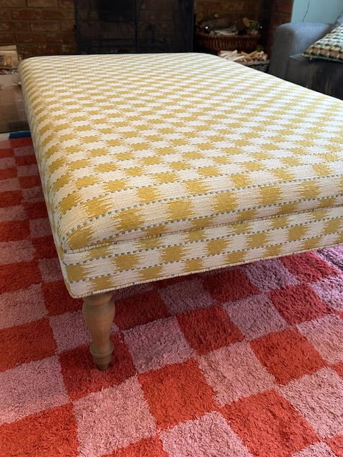 Bespoke XL Bryher Ottoman In Any Fabric - The House Upstairs