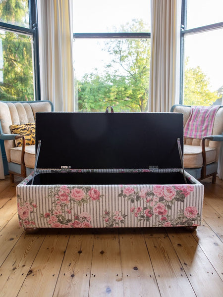 Bespoke Zoey End of Bed Storage Ottoman - The House Upstairs