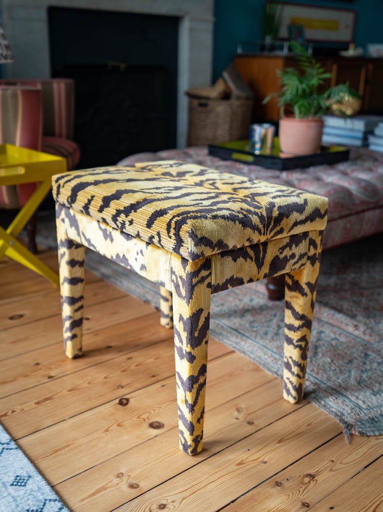 Betty Stool In Any Fabric - The House Upstairs