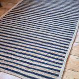 Black & Natural Jute Stripe Rug - The House Upstairs