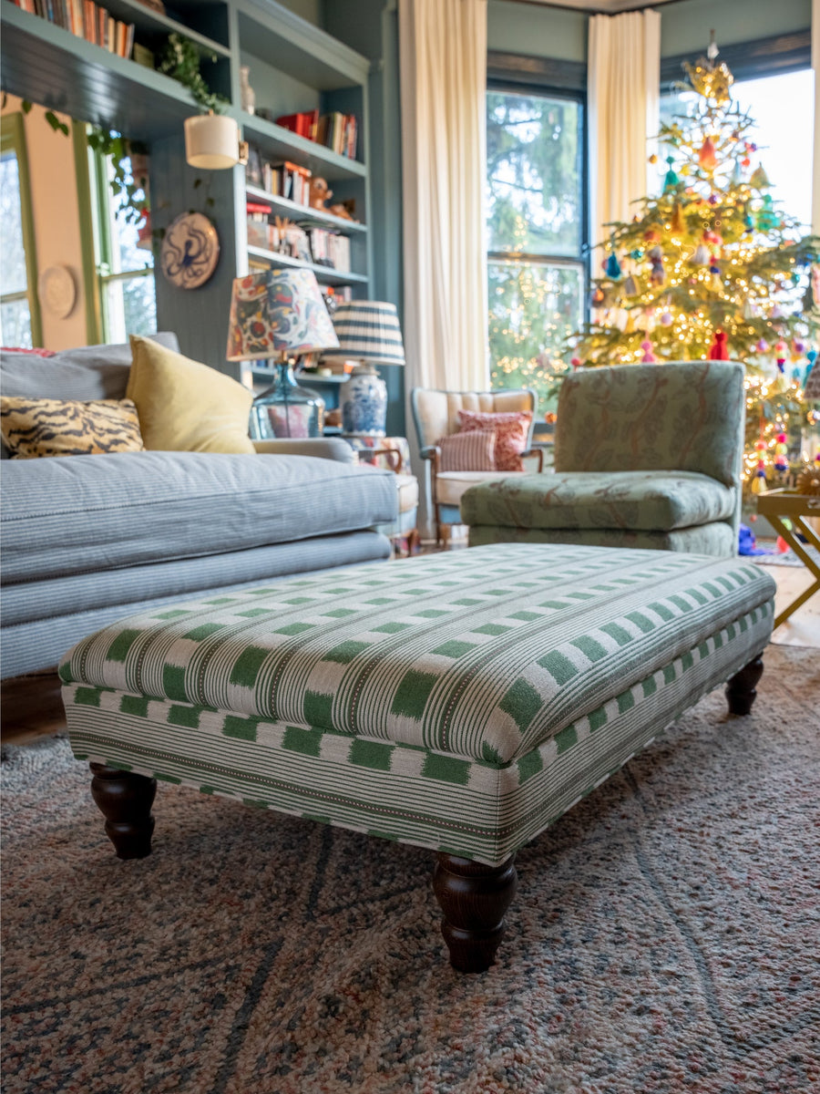 Bryher Classic Ottoman In Any Christopher Farr Lost & Found Colour - The House Upstairs