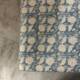 Bryher Ottoman Footstool In Limited Edition Handmade Jaipur Blockprint - The House Upstairs