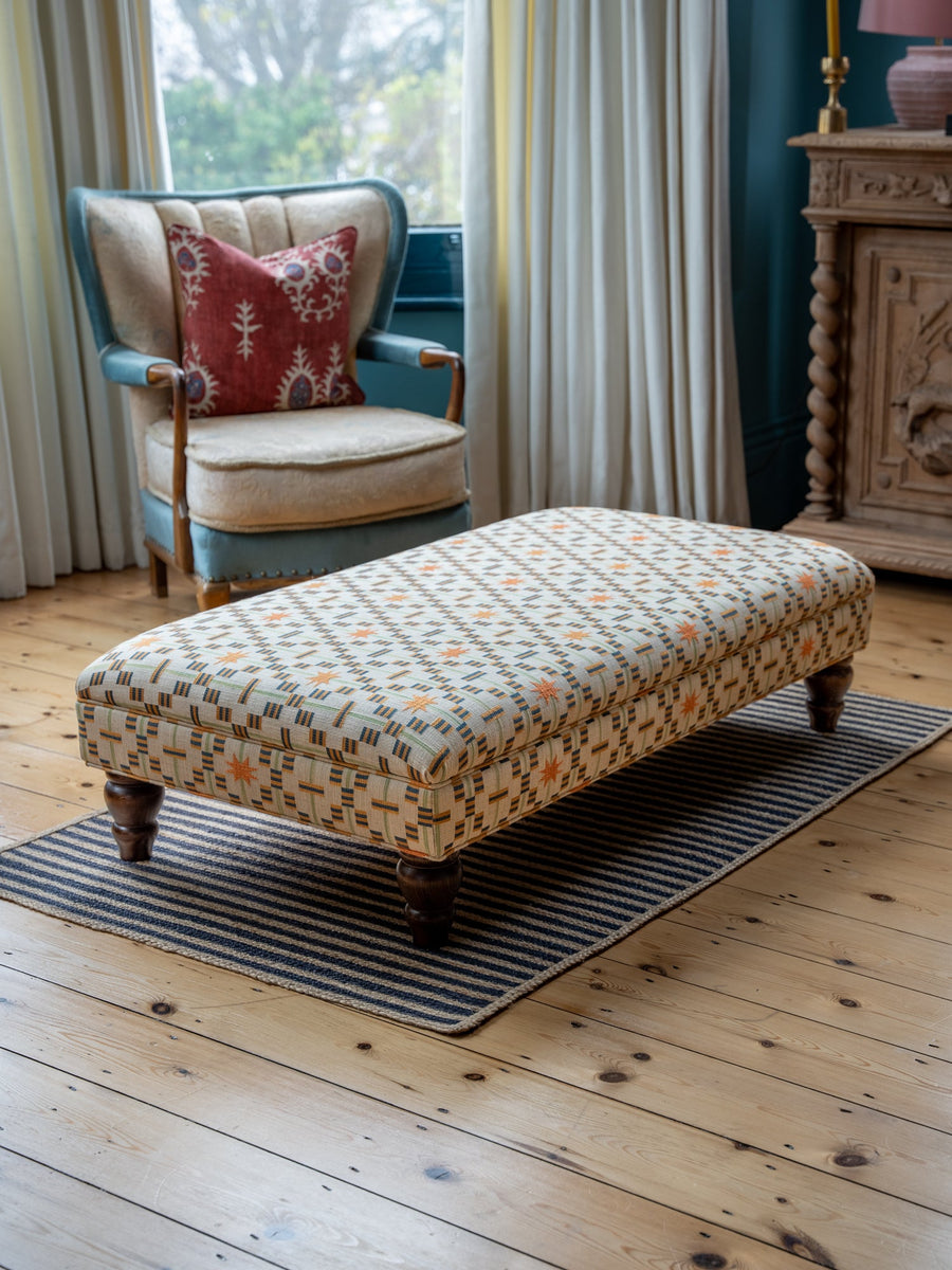 Classic Bryher Ottoman Footstool In Studio Ashby Afua - The House Upstairs