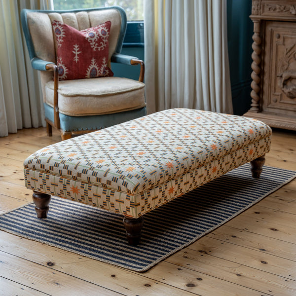 Classic Bryher Ottoman Footstool In Studio Ashby Afua - The House Upstairs