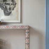 Emily Upholstered Console Table in Your Choice of Fabric - The House Upstairs