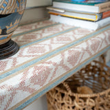 Emily Upholstered Console Table in Your Choice of Fabric - The House Upstairs