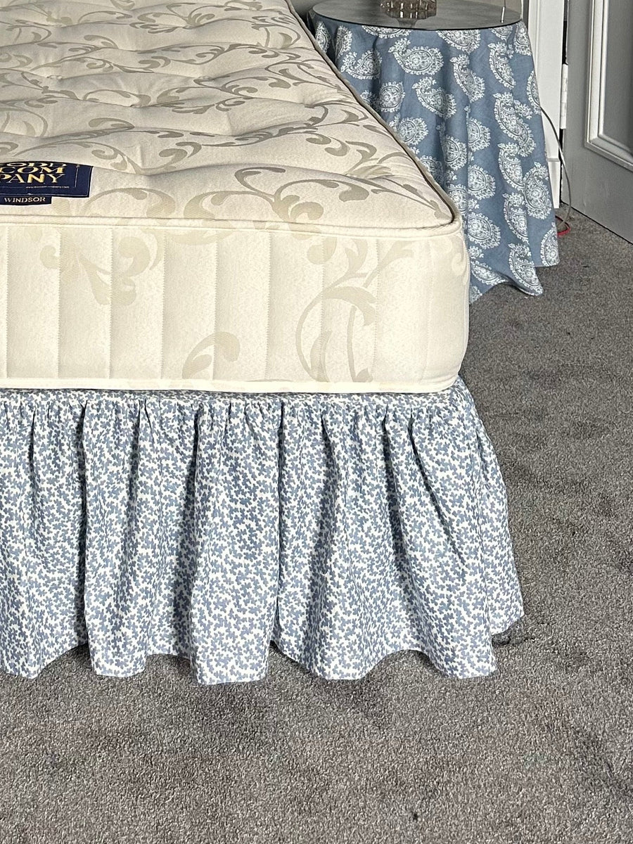 Gathered Custom Bed Valance Sheet | Made To Order In Any Fabric - The House Upstairs