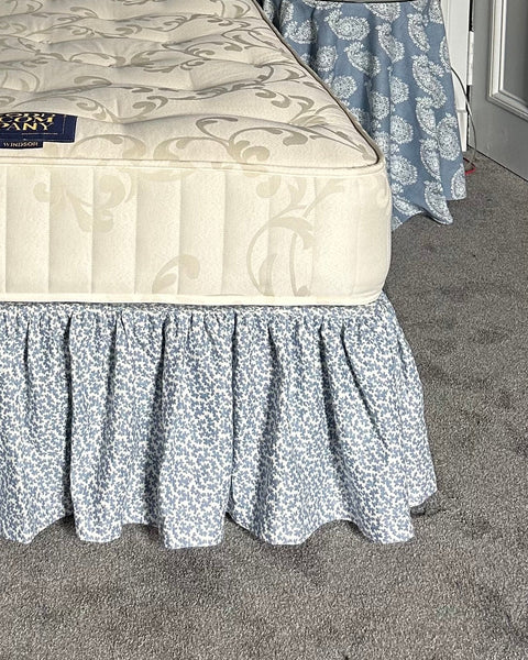 Gathered Custom Bed Valance Sheet | Made To Order In Any Fabric - The House Upstairs