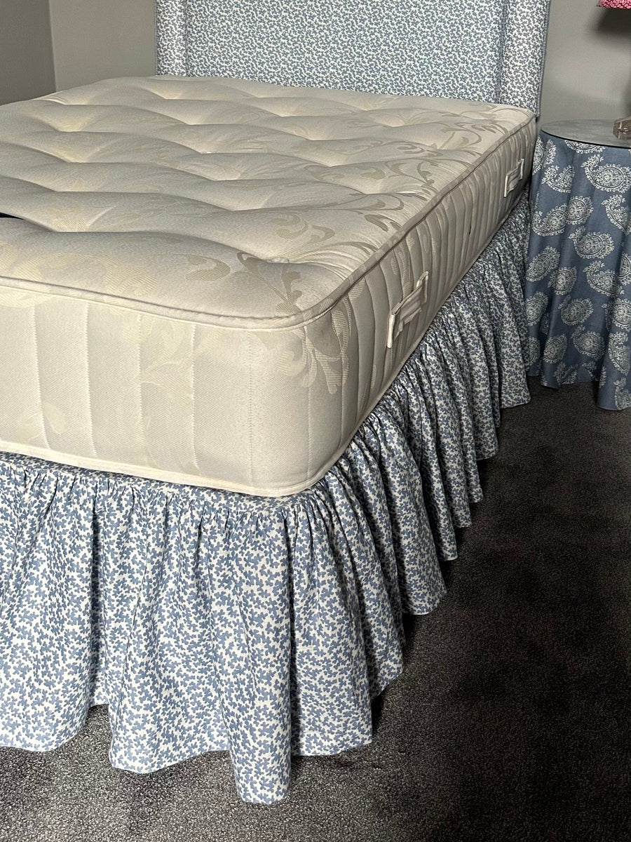 Gathered Custom Bed Valance Sheet | Made To Order In Any Fabric - The House Upstairs