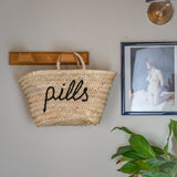 Handmade & Hand Embroidered Pills Basket - The House Upstairs