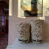 Handmade & Hand embroidered Poo Bags Basket - The House Upstairs