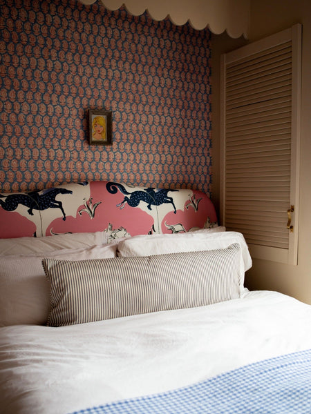 SAMPLE Double Headboard in Pierre Frey Lasso