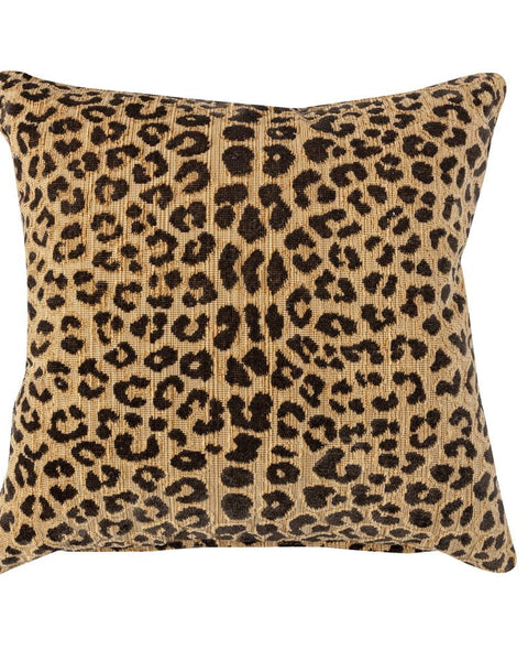 Leopard Print Cushion | Claremont Fabric - The House Upstairs