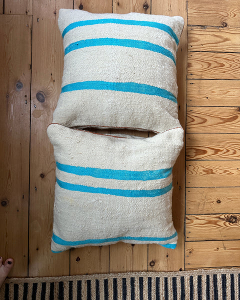 Moroccan Berber Hand Dyed & Loomed Square Cushion Pair - The House Upstairs