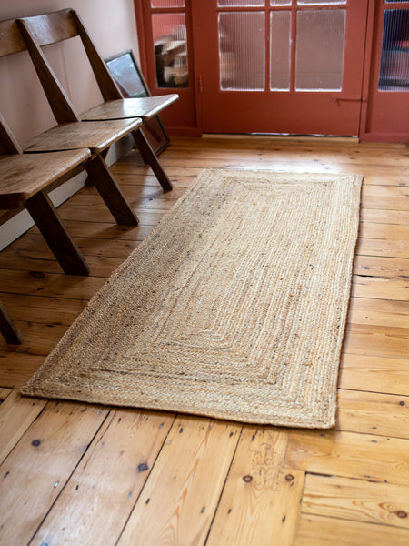 Plain Natural Jute Rug - The House Upstairs