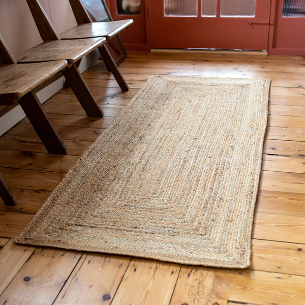 Plain Natural Jute Rug - The House Upstairs