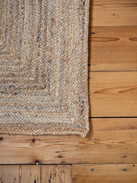 Plain Natural Jute Rug - The House Upstairs